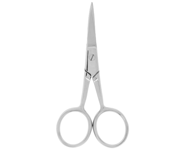 Curved scissors for eyebrows