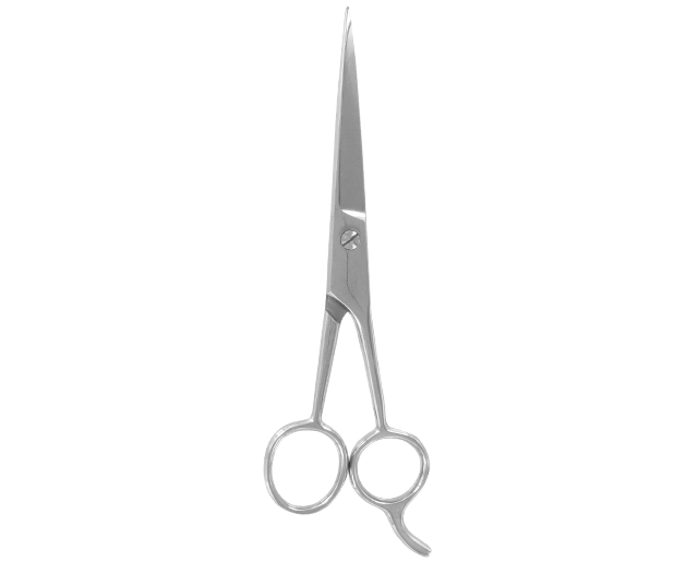 Straight barber scissors
