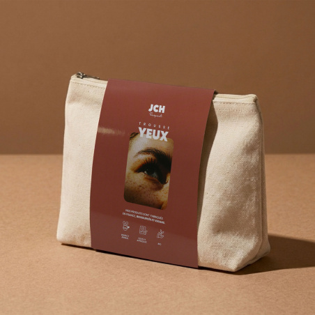 La trousse maquillage spéciale yeux de chez JCH Respect.