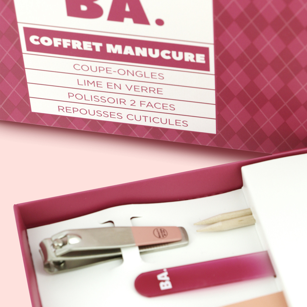 Zoom sur le coffret manucure de BA.