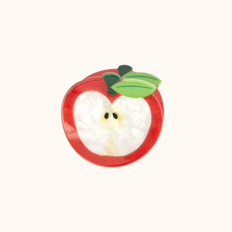 La pince à cheveux pomme