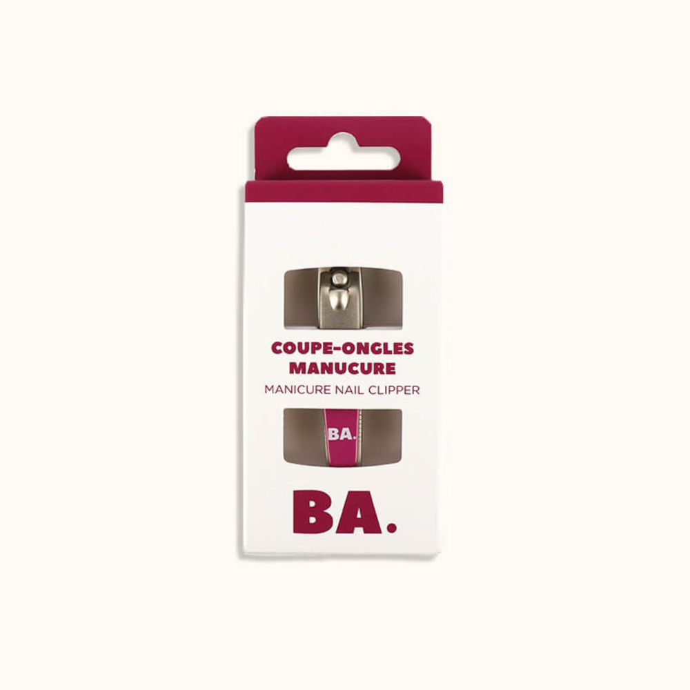 Le coupe-ongles manucure de chez BA dans son packaging en carton