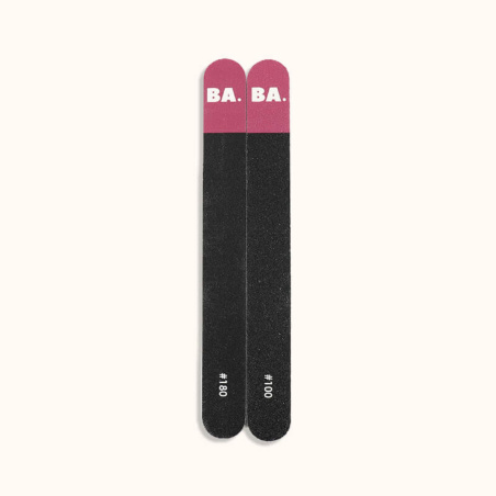 Les deux limes pour ongles artificiels de chez BA.