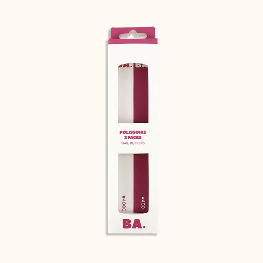 Les deux polissoirs pour ongle de chez BA dans leur packaging.