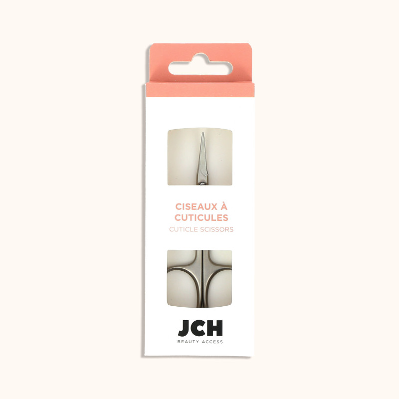 Le ciseaux à cuticules de chez BA dans son packaging en carton.
