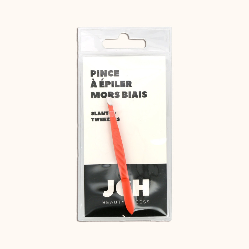 La pince à épiler mors biais corail BA dans son packaging BA