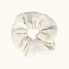 Chouchou froissé blanc