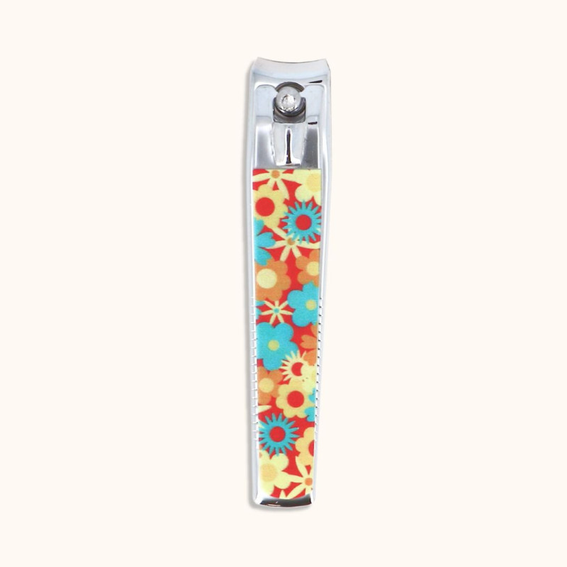 Coupe-ongle de la collection Retro Fcode, avec un design fleurs.