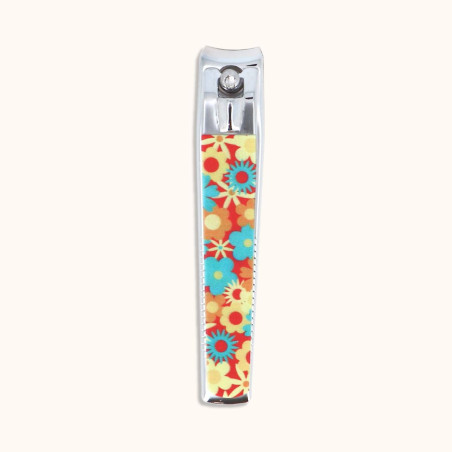 Coupe-ongle de la collection Retro Fcode, avec un design fleurs.