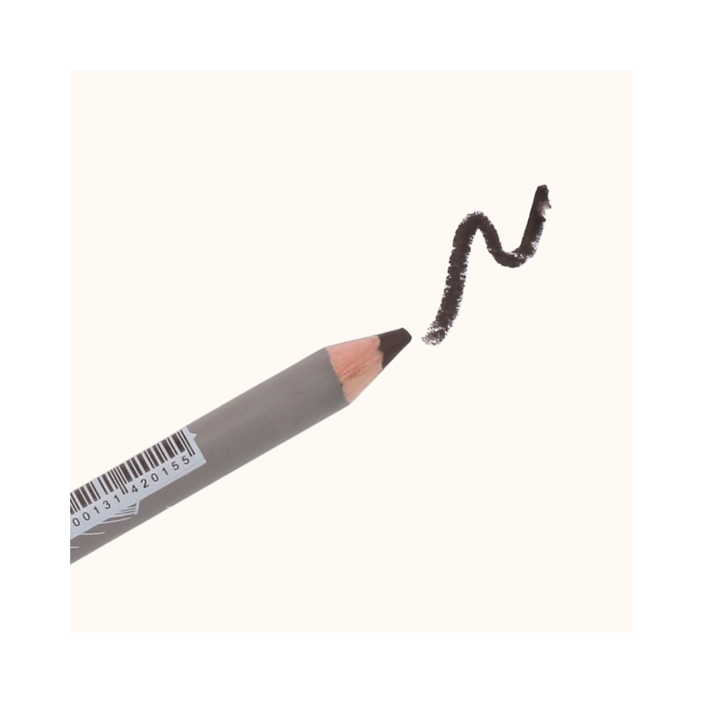 Zoom sur la couleur du crayon yeux marron naturel, bio et vegan