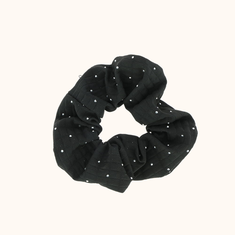 Le scrunchie strass noir
