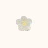 Une petite pince fleur blanche
