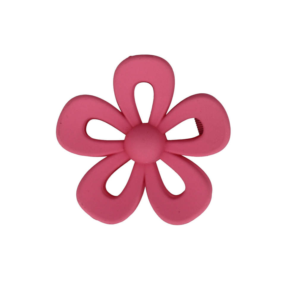 La pince fleur fuchsia avec contour