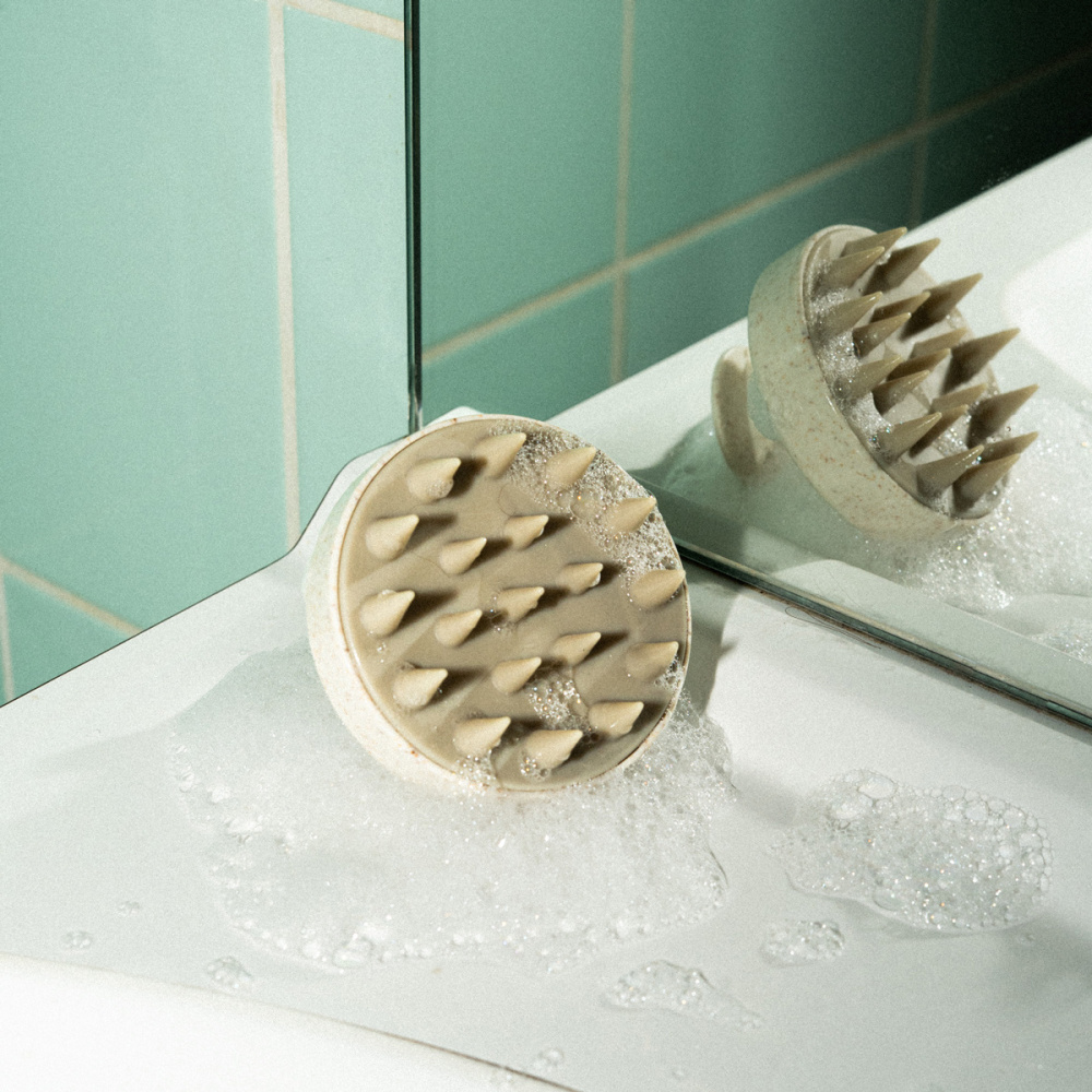 Notre brosse shampoing avec du savon