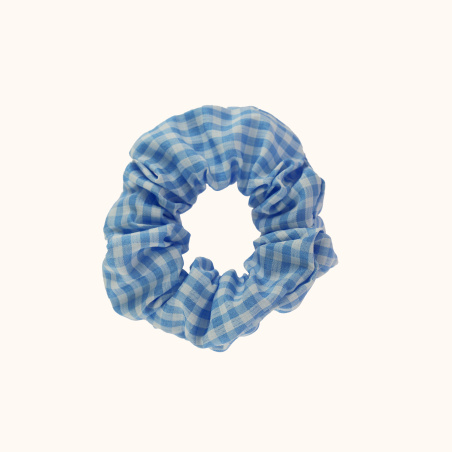 Le chouchou vichy bleu