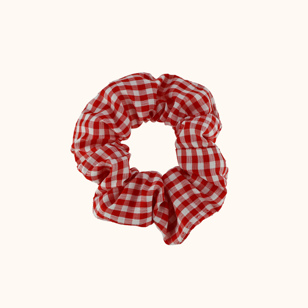 Le chouchou vichy rouge