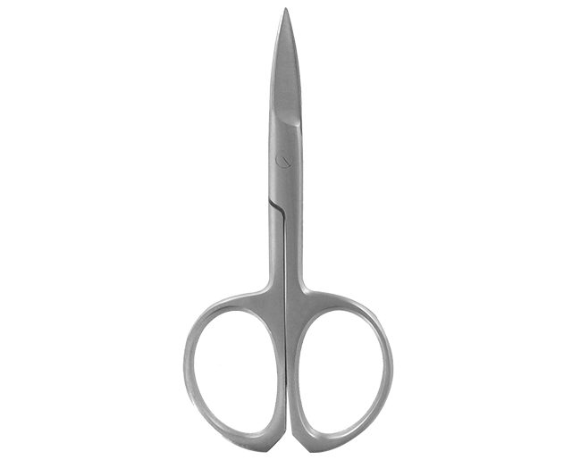 Curved nail scissors