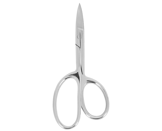 Curved nail scissors