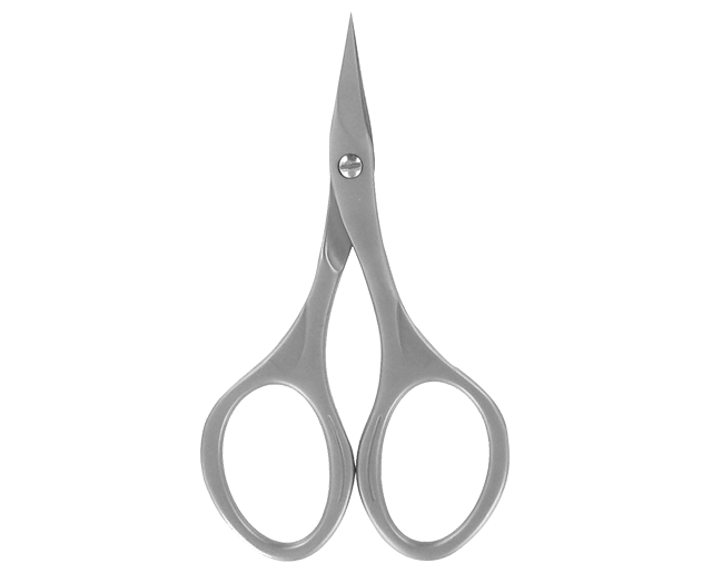 Curved cuticles scissors