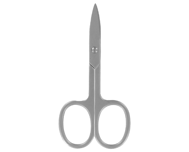 Curved nail scissors