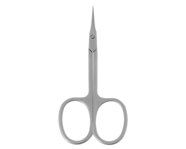 Curved cuticles scissors