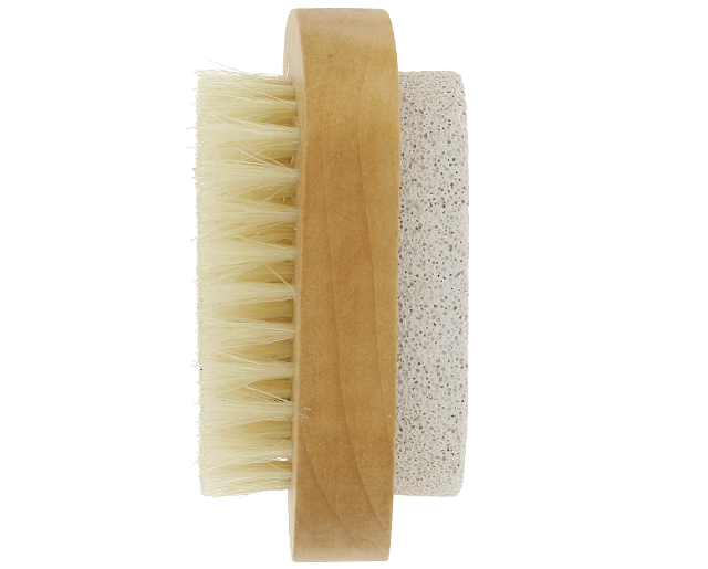 Pumice stone with brush