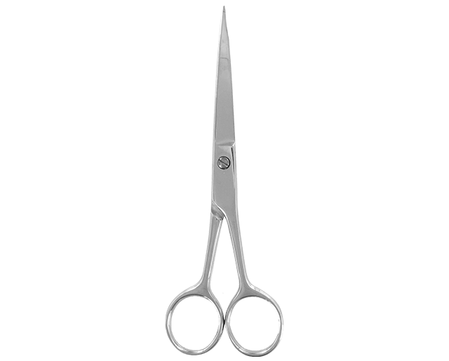 Straight barber scissors