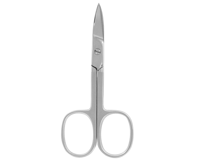 Curved nail scissors