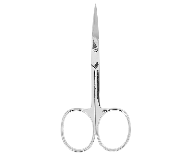 Curved cuticles scissors