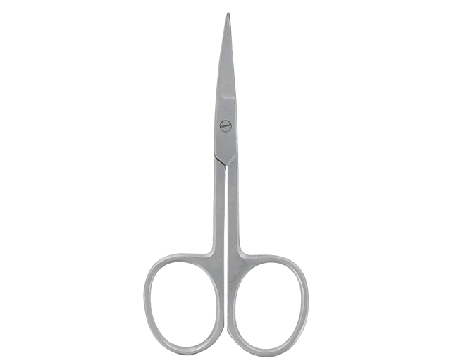Curved cuticles scissors