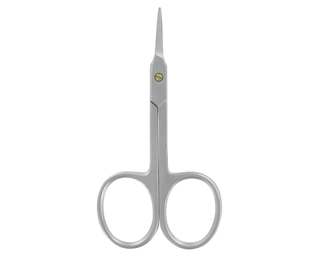 Curved cuticles scissors