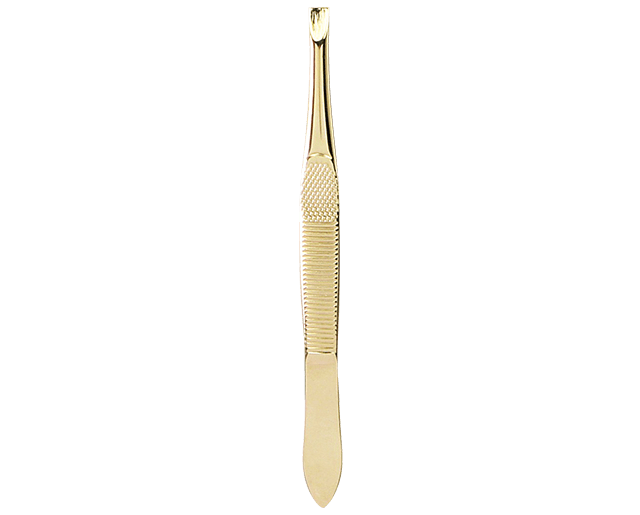 Gold straight tweezers