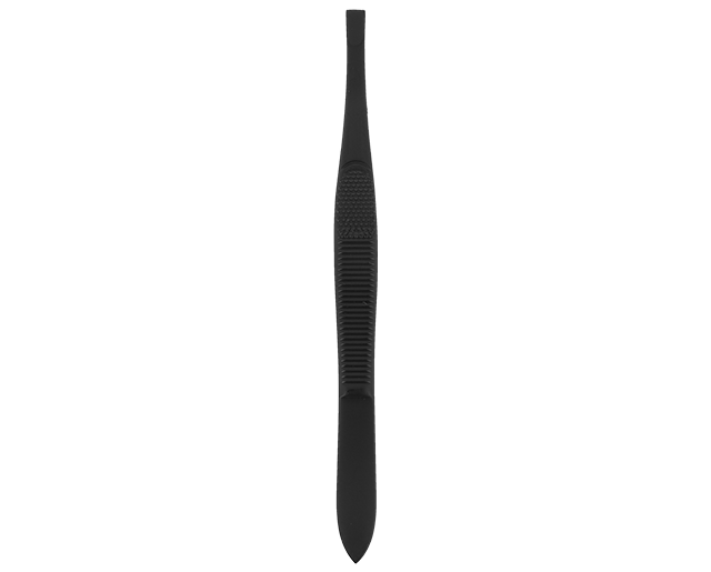 Black straight tweezers