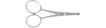 Ciseaux courbes à poils de nez