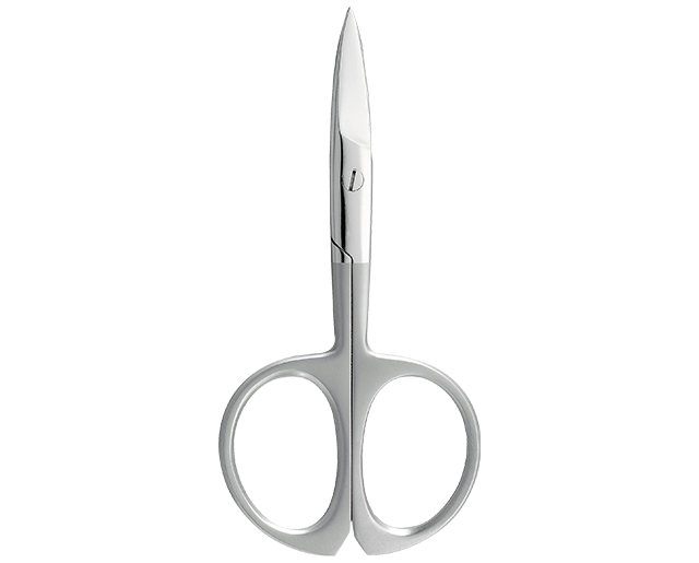 Curved nail scissors