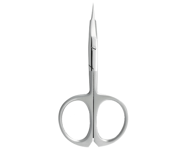 Curved cuticles scissors