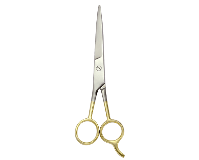 Straight barber scissors