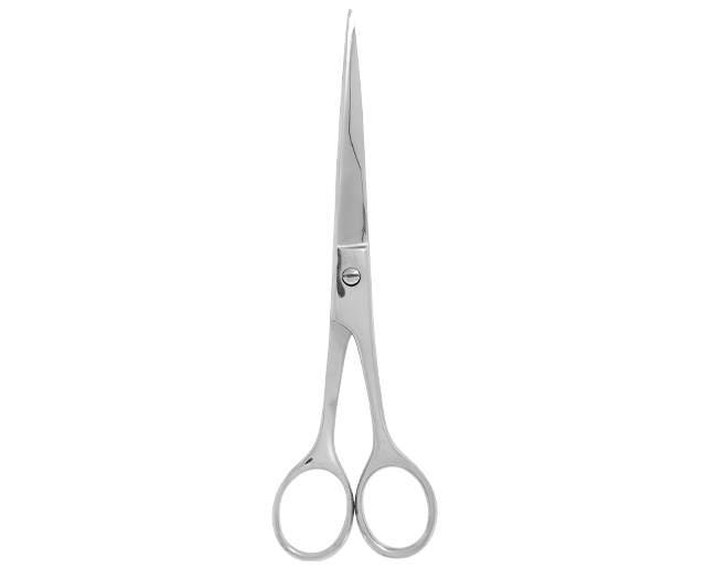 Straight barber scissors