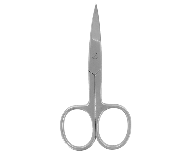 Curved nail scissors