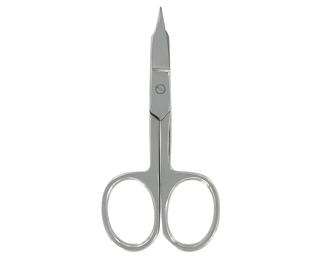 Curved nail scissors